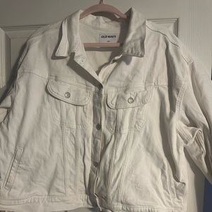 Womens old navy crossed denim jacket!